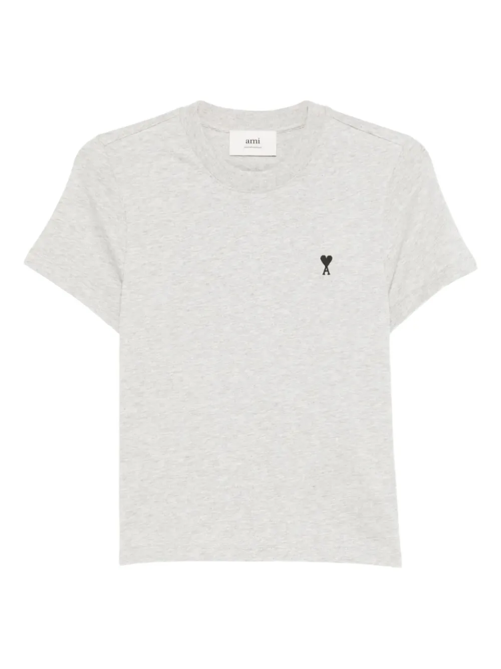 AMI Paris heart-logo t-shirt | Grey | Image 1