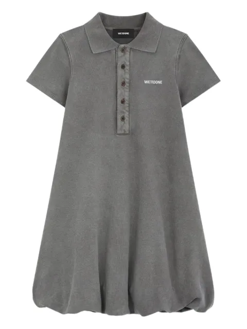 We11done logo-embroidered polo dress