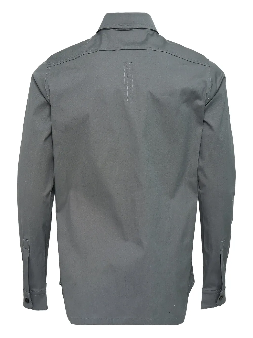 Rick Owens double-pocket poplin shirt - Grijs