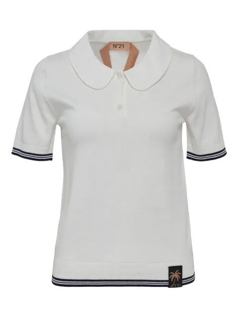 Nº21 short-sleeve polo top