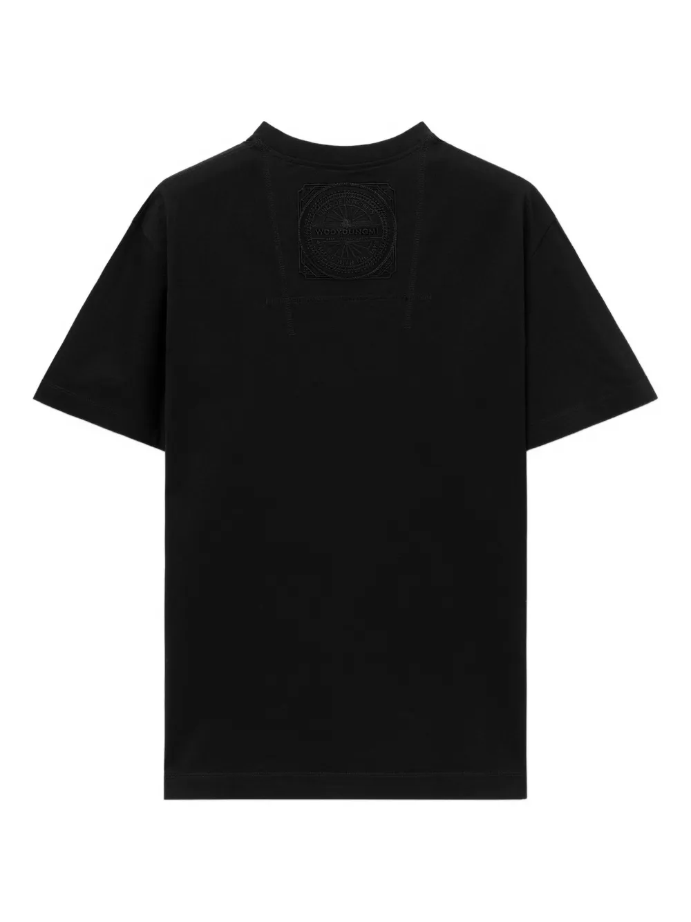 Wooyoungmi logo-embroidered T-shirt - Zwart