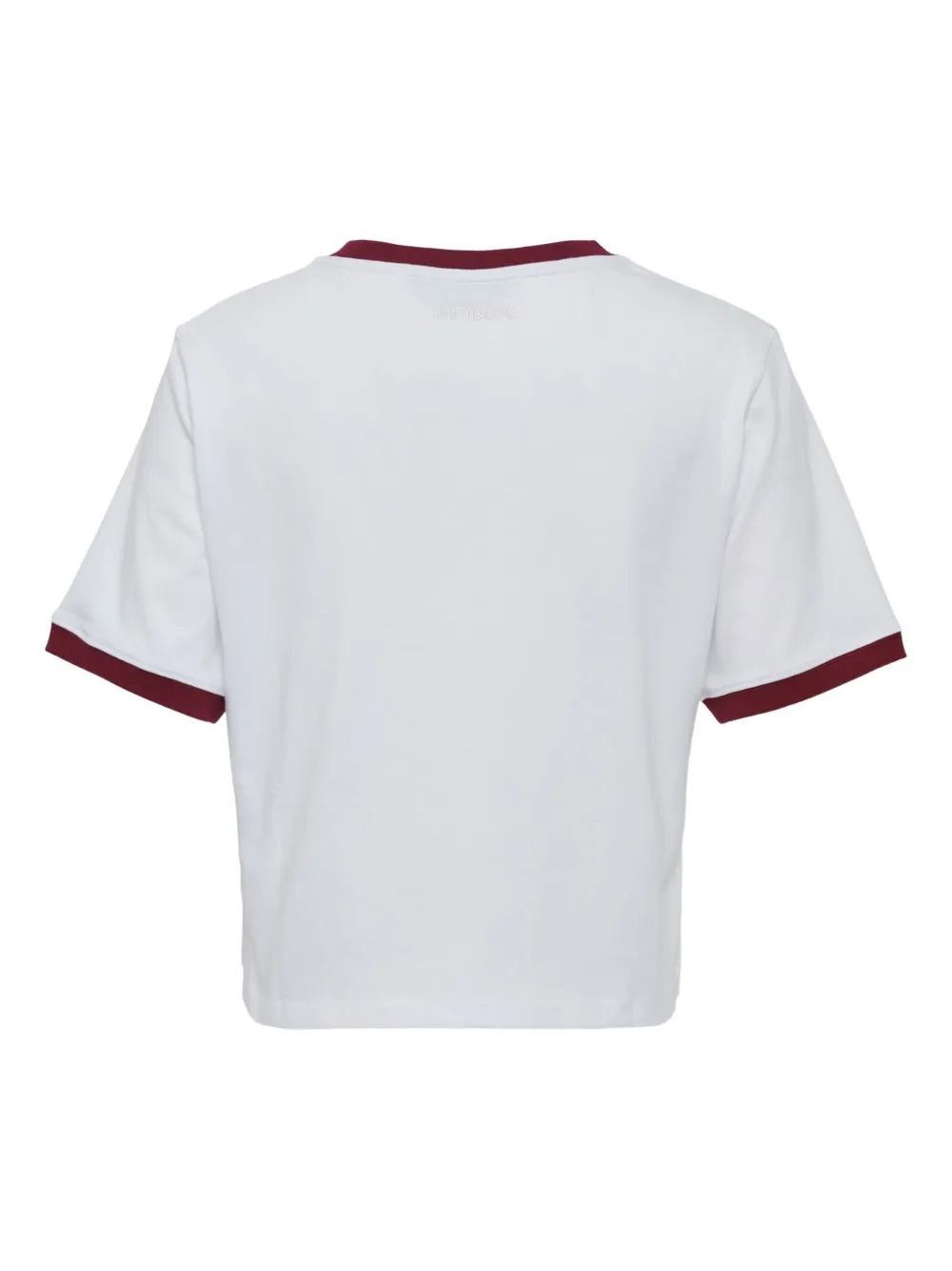 We11 Done Varsity Bear Ringer T-shirt In White