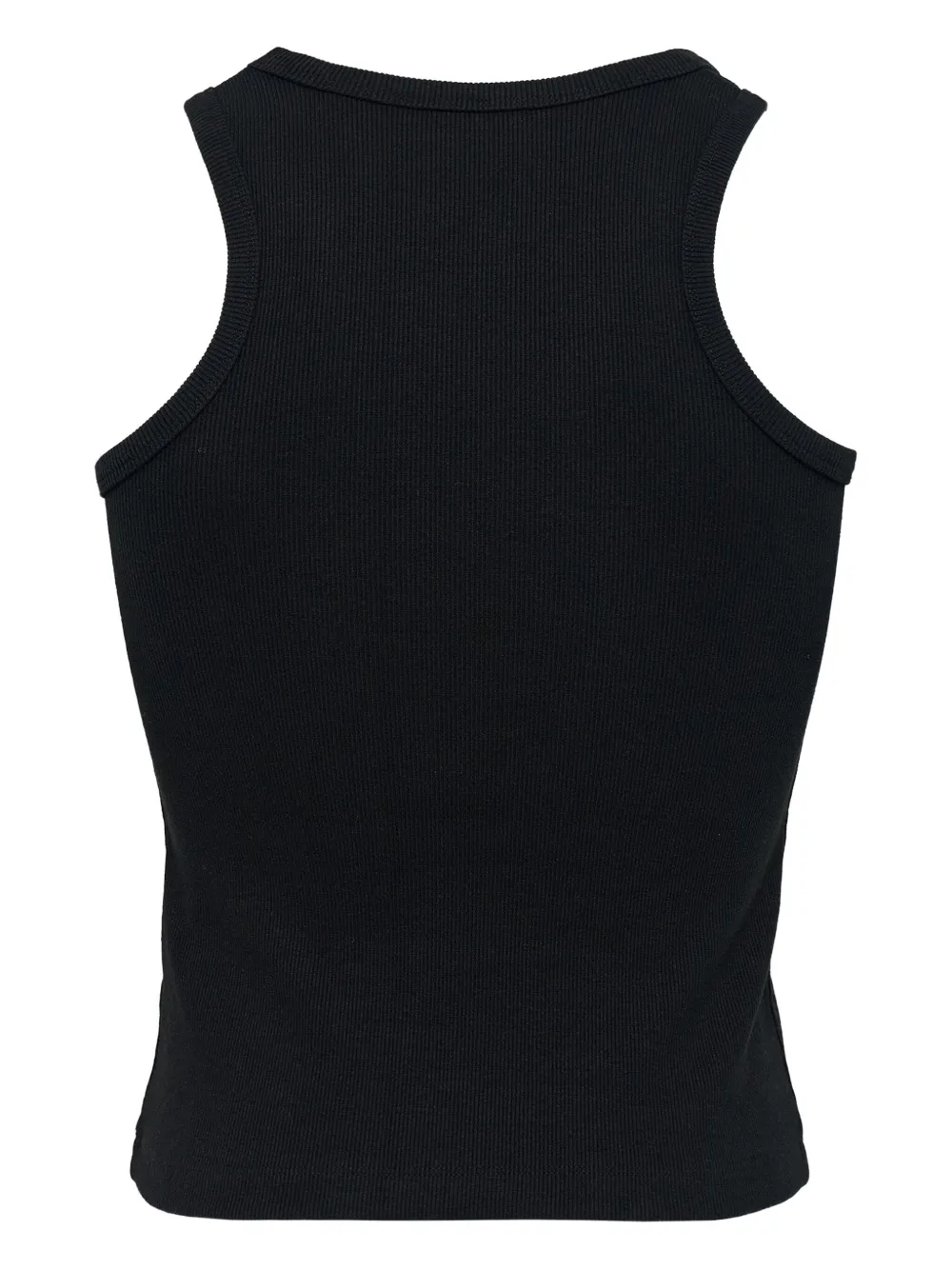 We11 Done Ribbed Tank Top In Black
