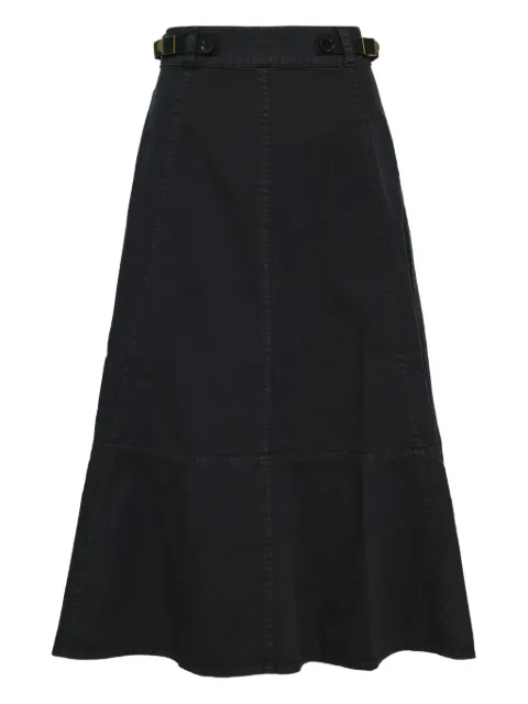 Ulla Johnson Finely belted high-waisted skirt
