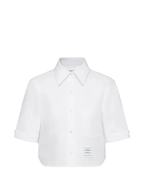 Thom Browne kortärmad oxfordskjorta