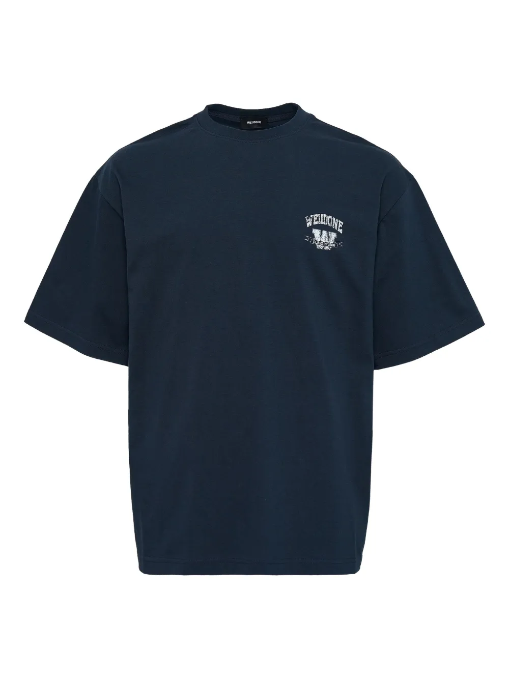 We11 Done University Logo T-shirt In Blue