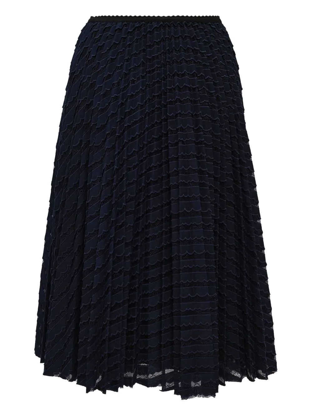 Nº21 Midi-plooirok - Blauw
