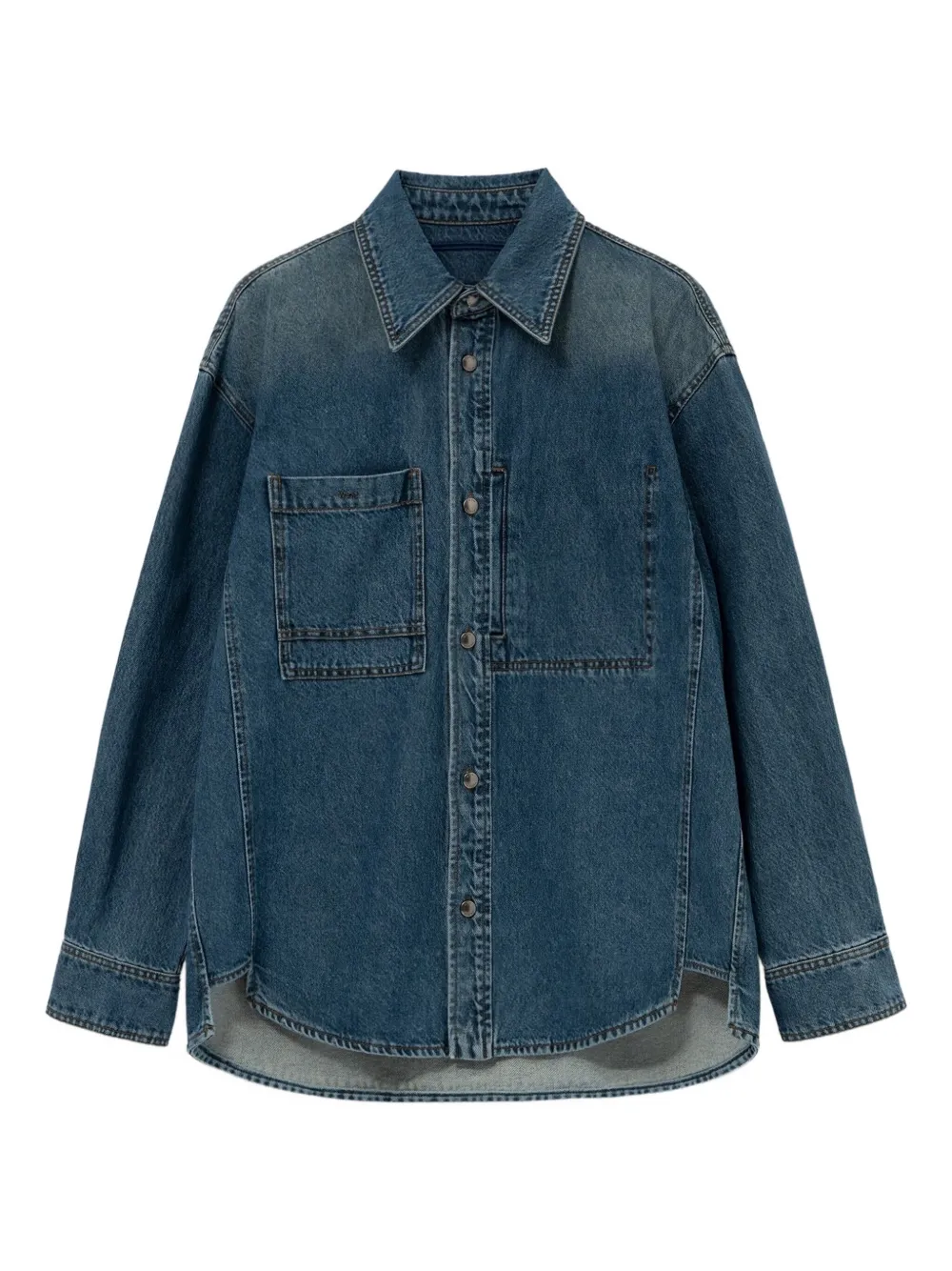 Wooyoungmi Jeanshemd mit Blumen-Print | Blau | Image 1