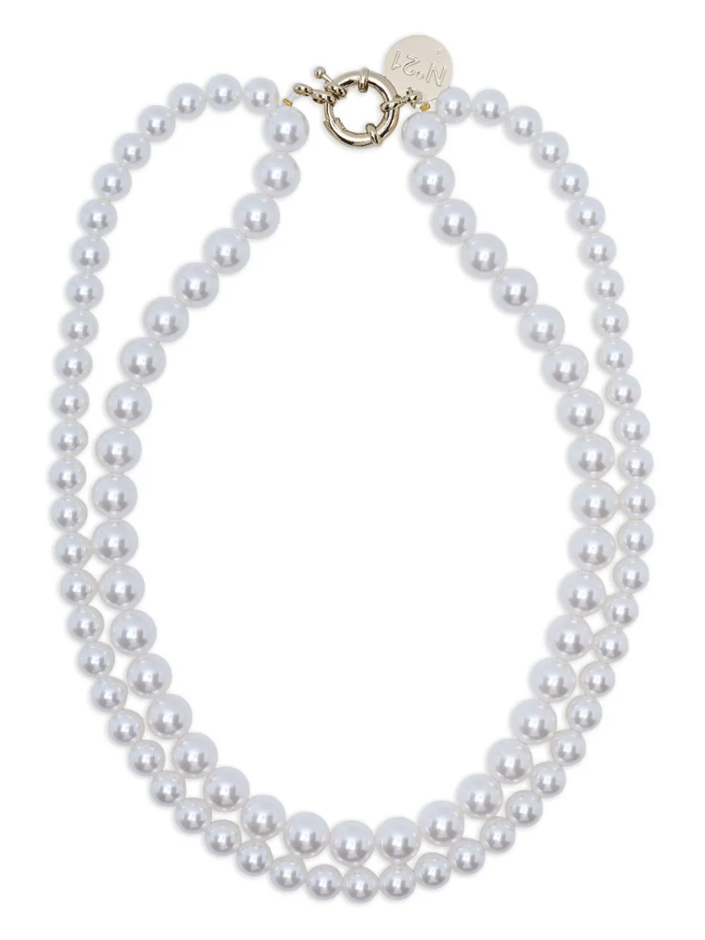 N°21 Double-layer Pearl Necklace In White
