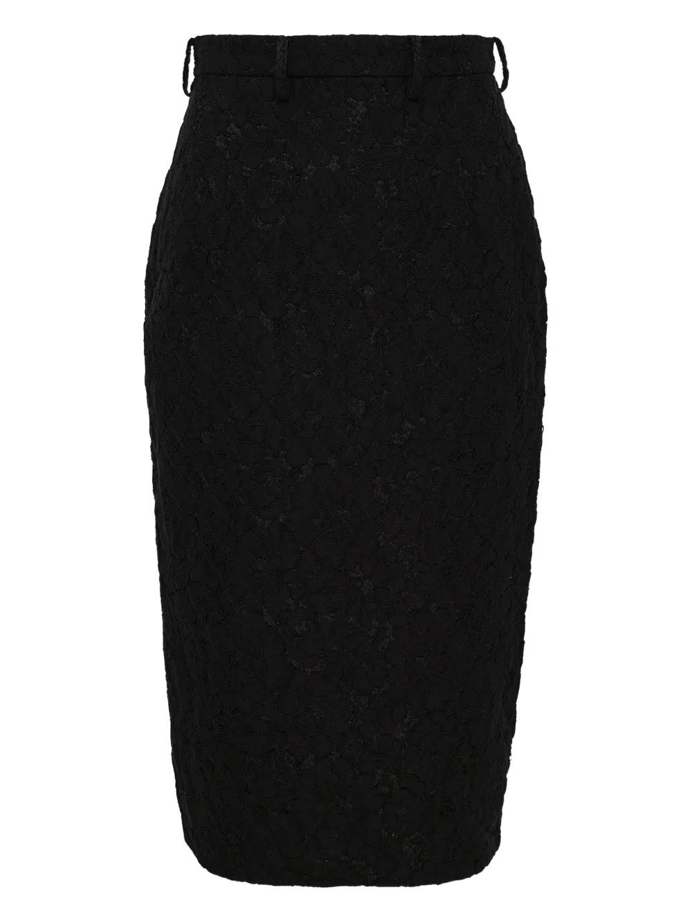 Nº21 falda lápiz midi de encaje | negro | Image 1