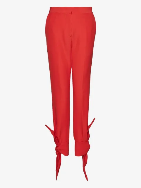 MSGM pantalones con detalle de nudo