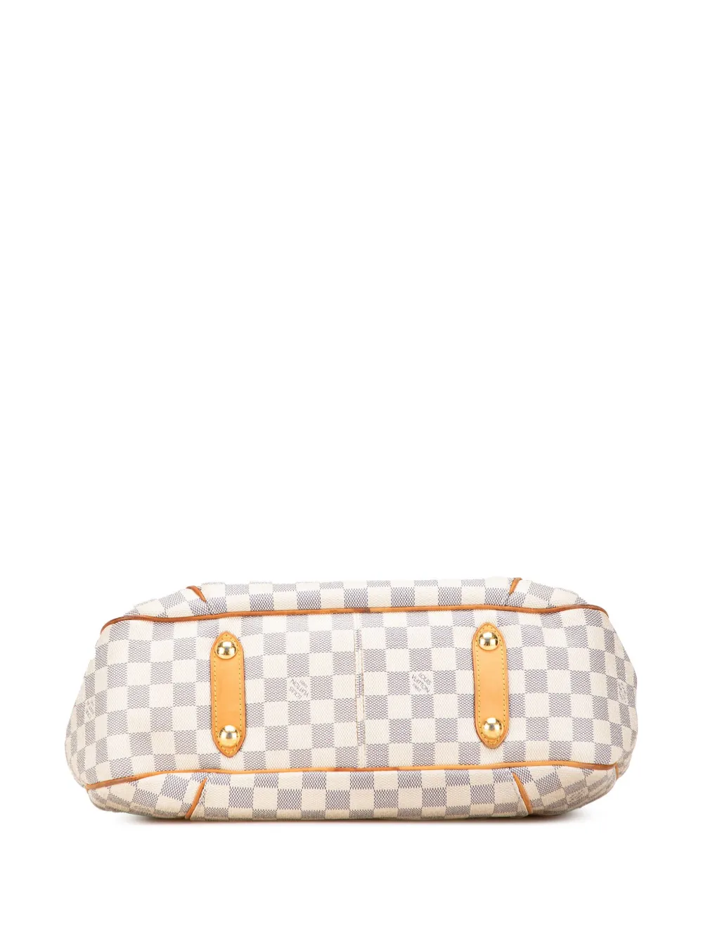 Pre-owned Louis Vuitton 2008 Damier Azur Galliera Pm Shoulder Bag In White