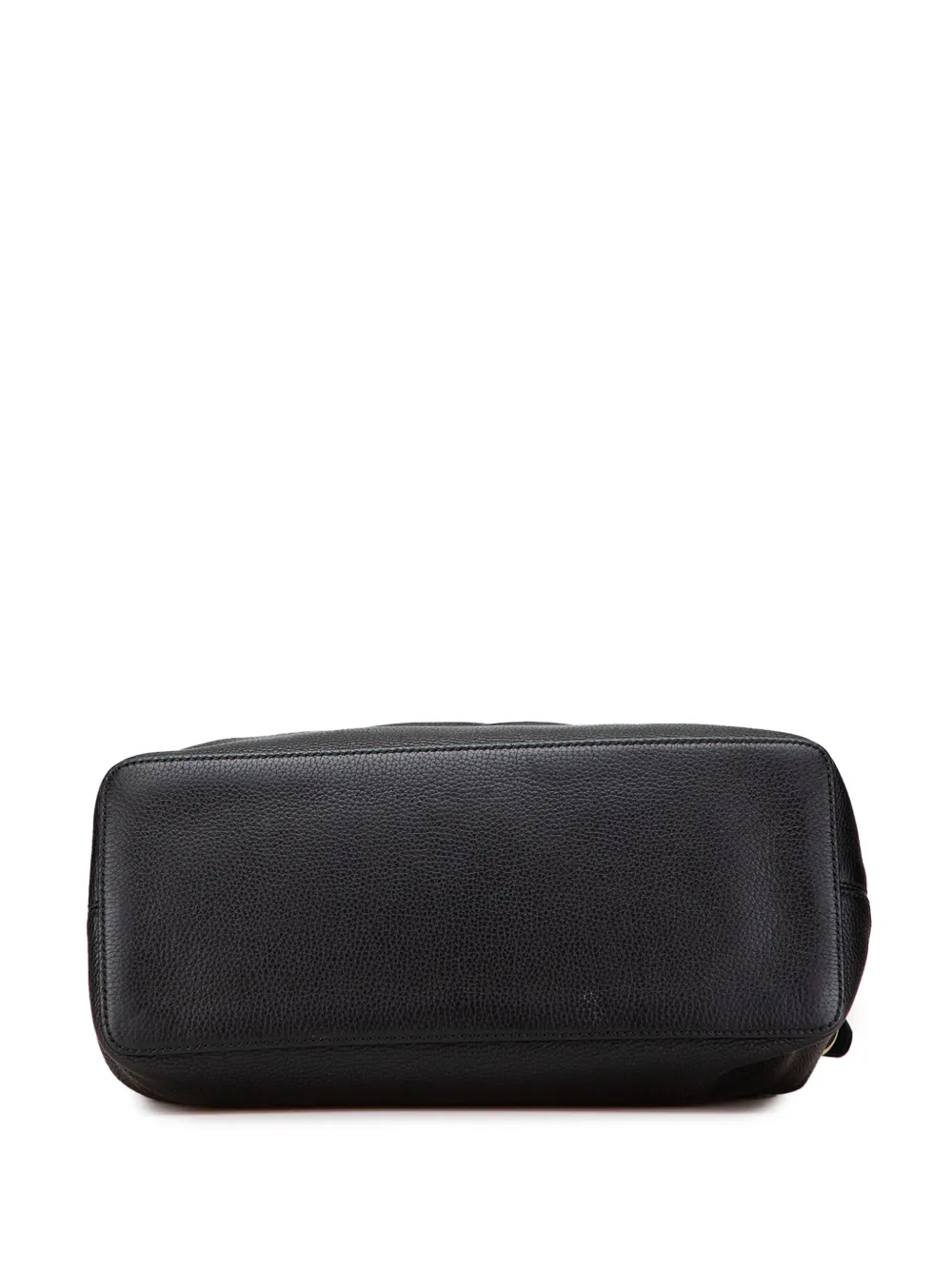 Pre-owned Gucci 2000-2015 Large Pebbled Calfskin Soho Convertible Hobo Satchel In Black