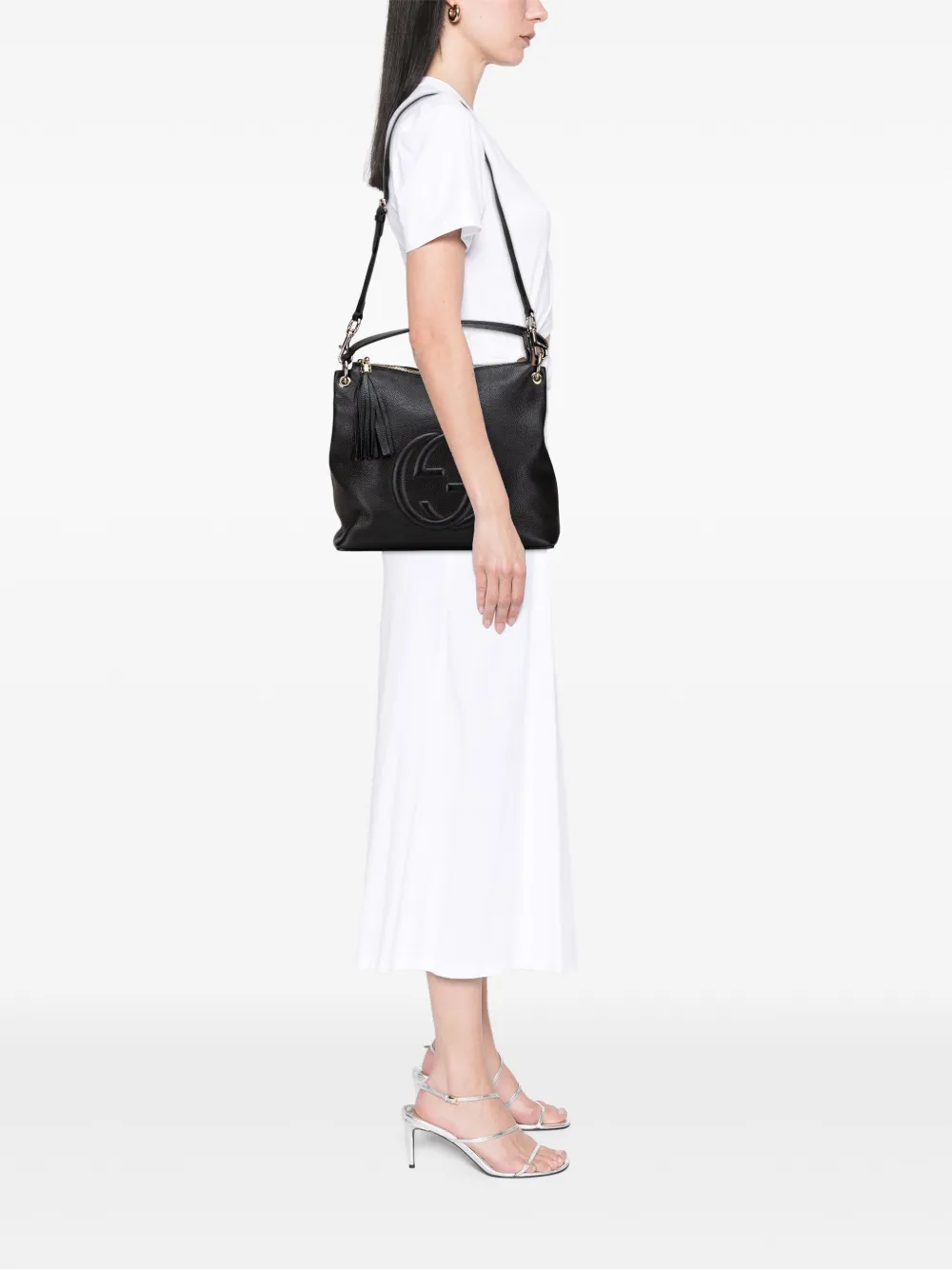 Gucci Pre-Owned 2000-2015 Large Pebbled Calfskin Soho Convertible Hobo satchel | Pre-Owned | Image 2