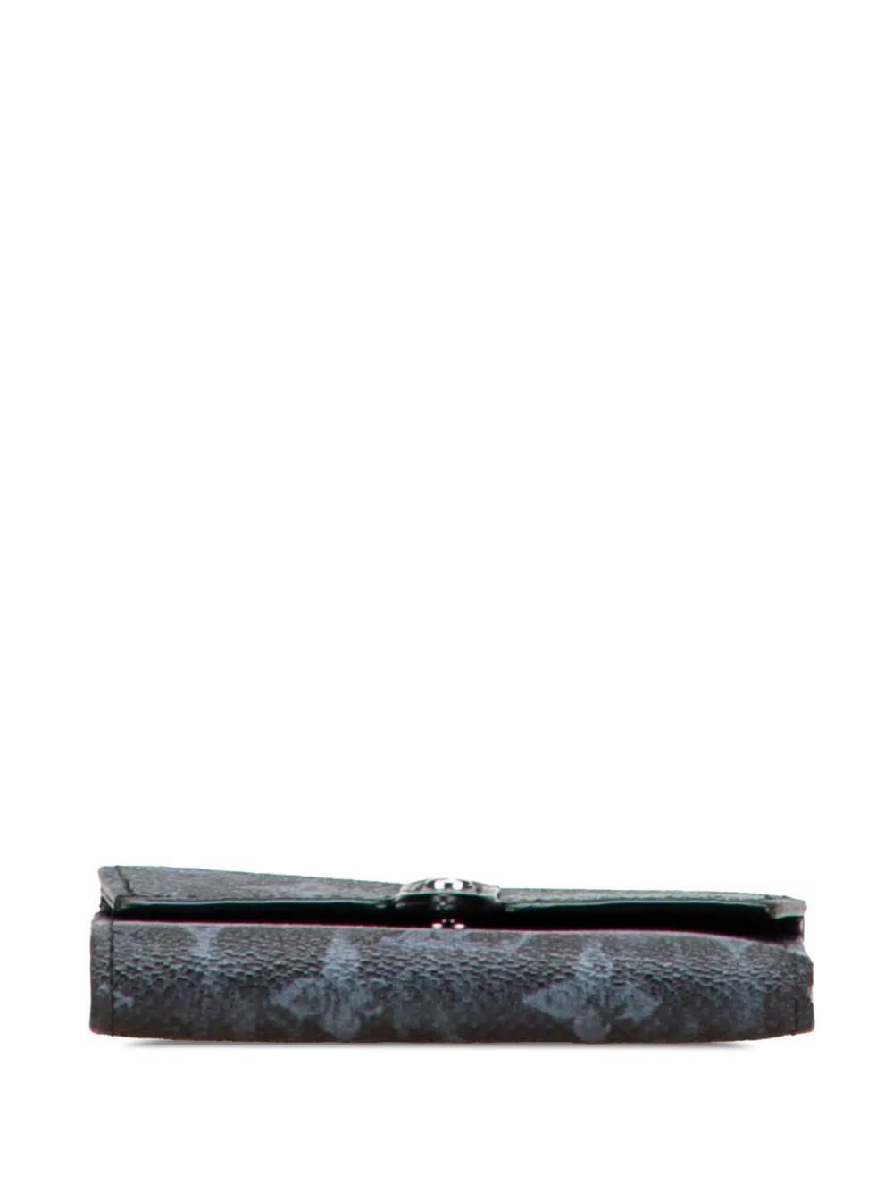 Pre-owned Louis Vuitton 2020 Monogram Pastel Cross Card Holder Crossbody Bag In Black