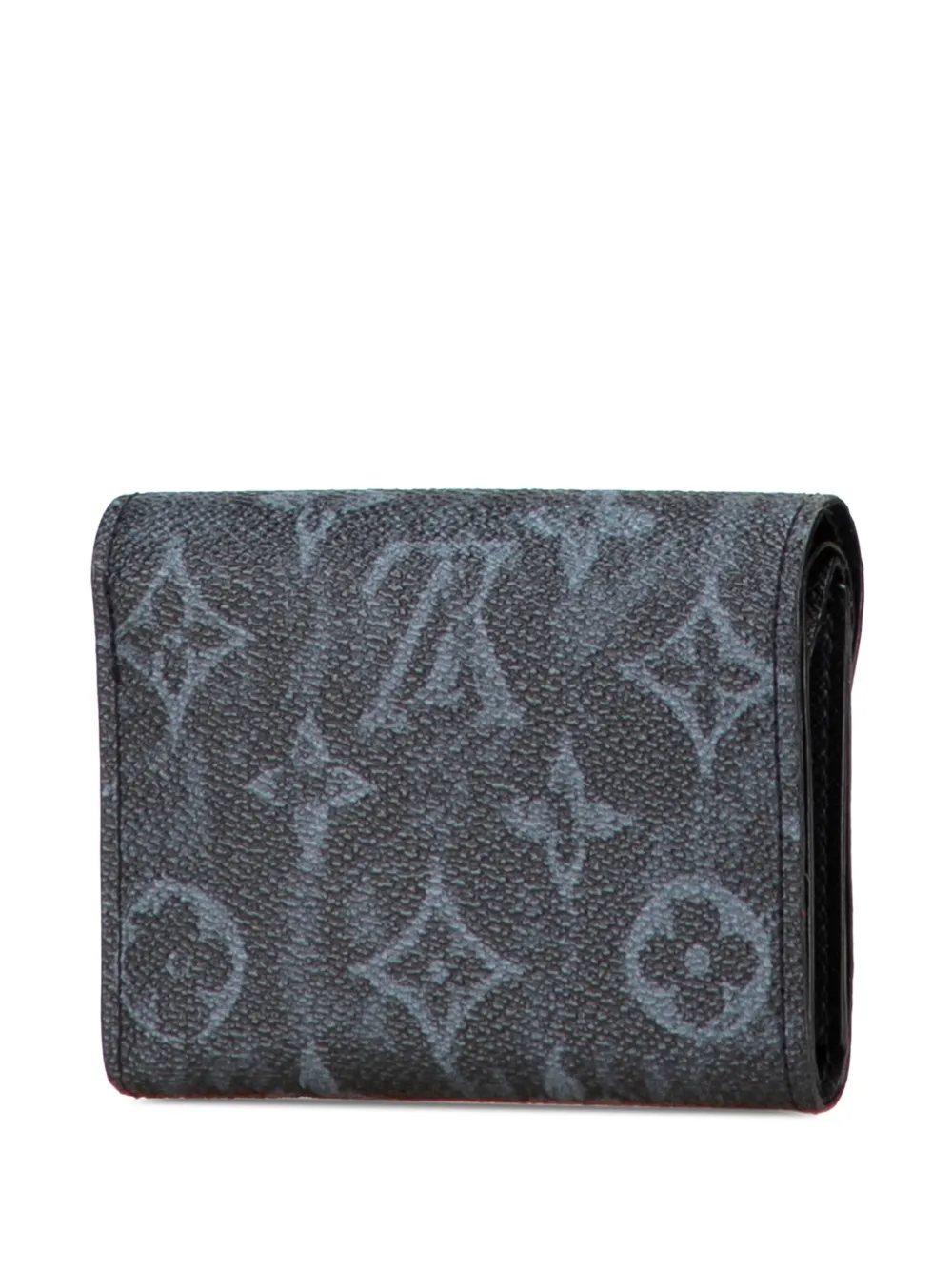 Pre-owned Louis Vuitton 2020 Monogram Pastel Cross Card Holder Crossbody Bag In Black