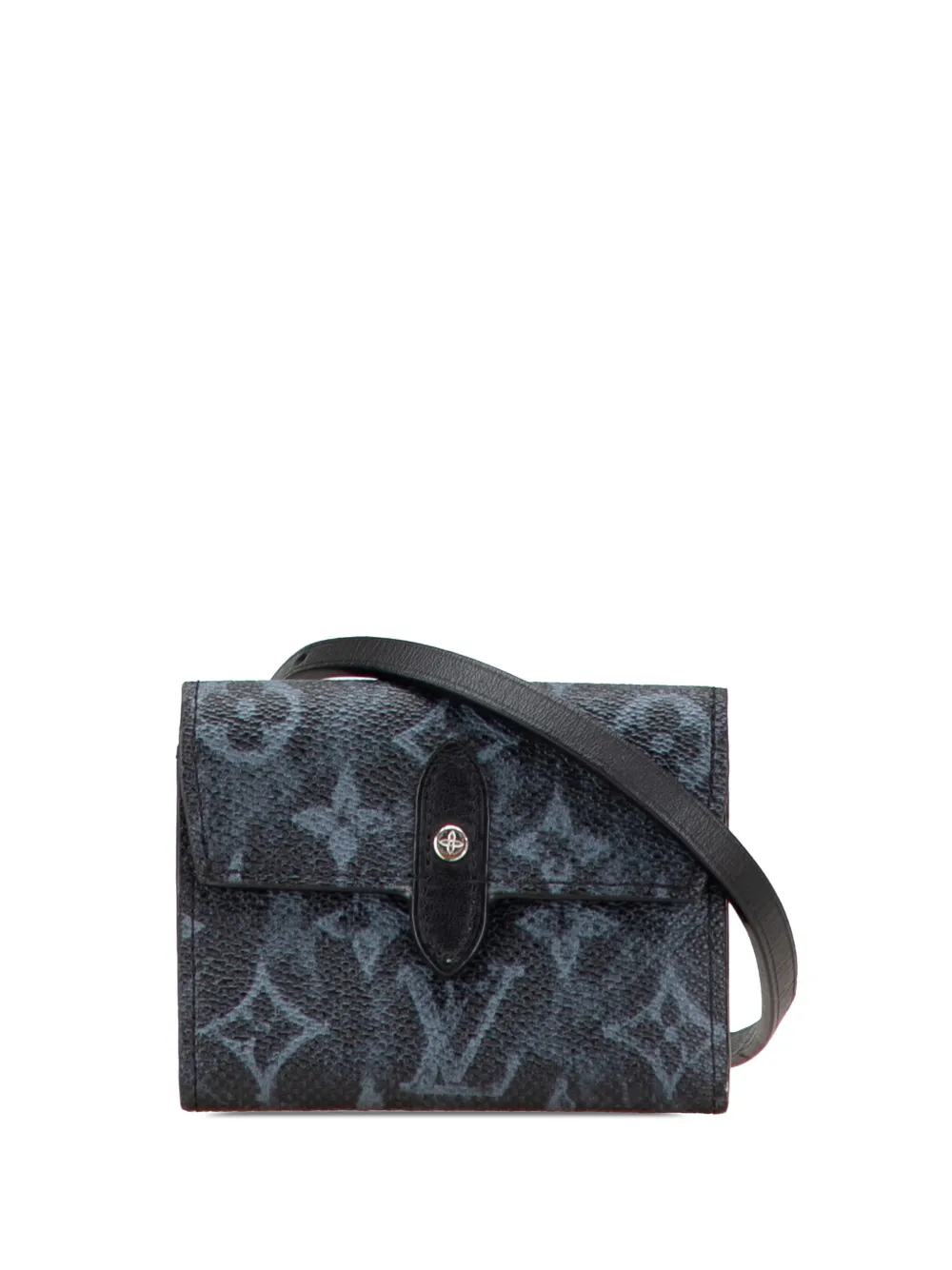 Louis Vuitton Pre-Owned 2020 モノグラム パステル クロス カードホルダー ショルダーバッグ - ブラック Louis Vuitton Pre-Owned 2020 モノグラム パステル クロス カードホルダー ショルダーバッグ - ブラック