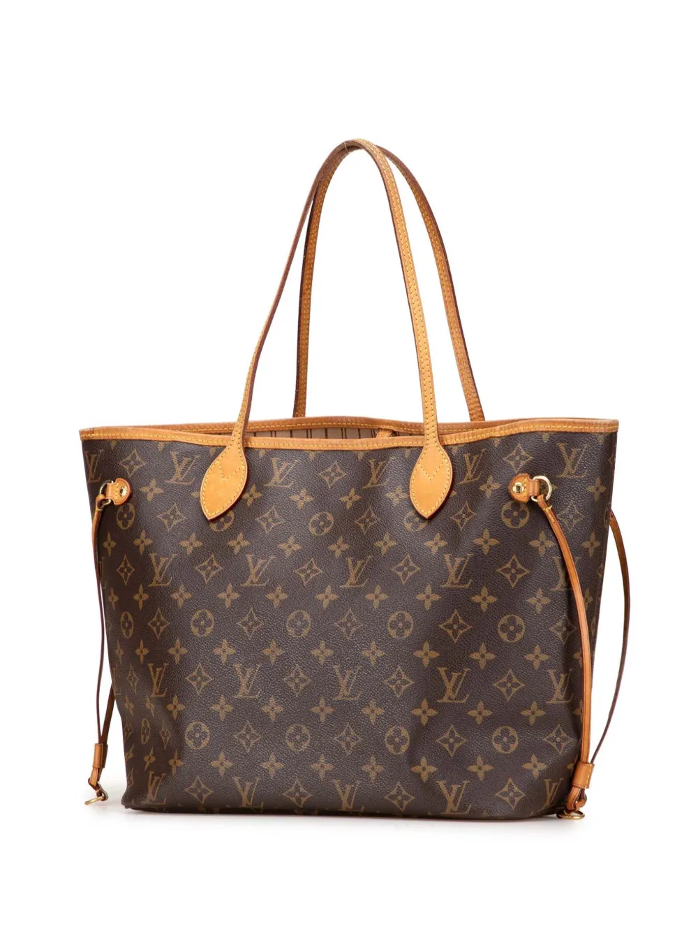 Pre-owned Louis Vuitton 2012 Monogram Neverfull Mm Tote Bag In Brown