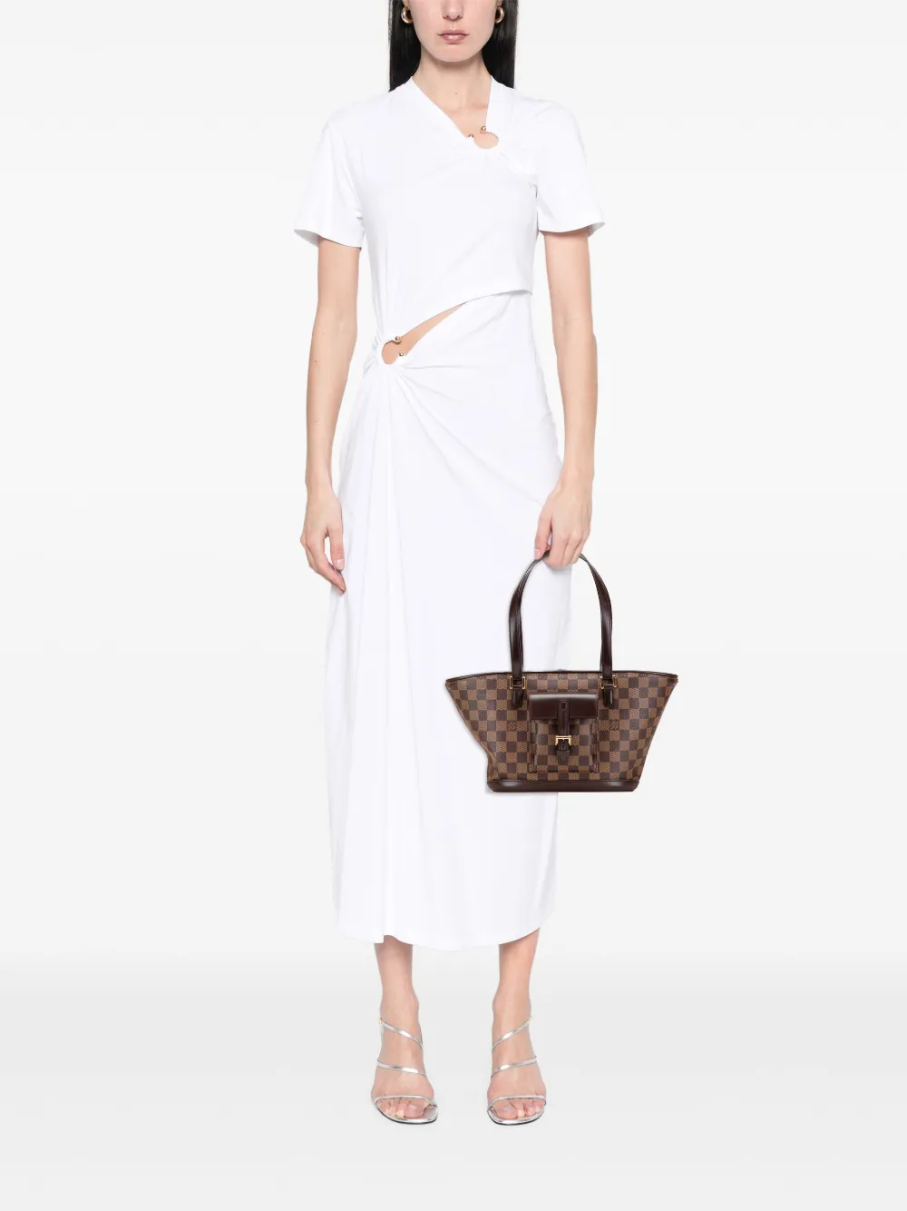 Louis Vuitton Pre-Owned 2005 Damier Ebene Manosque PM shoulder bag | Pre-Owned | Image 2