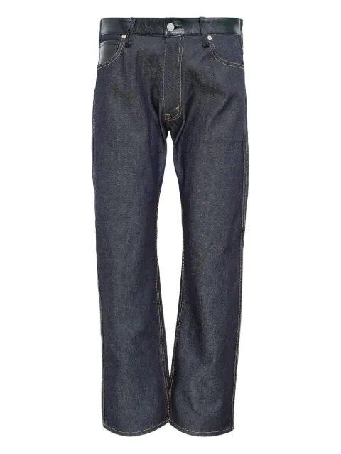 Junya Watanabe MAN x Levi's leather-patch jeans