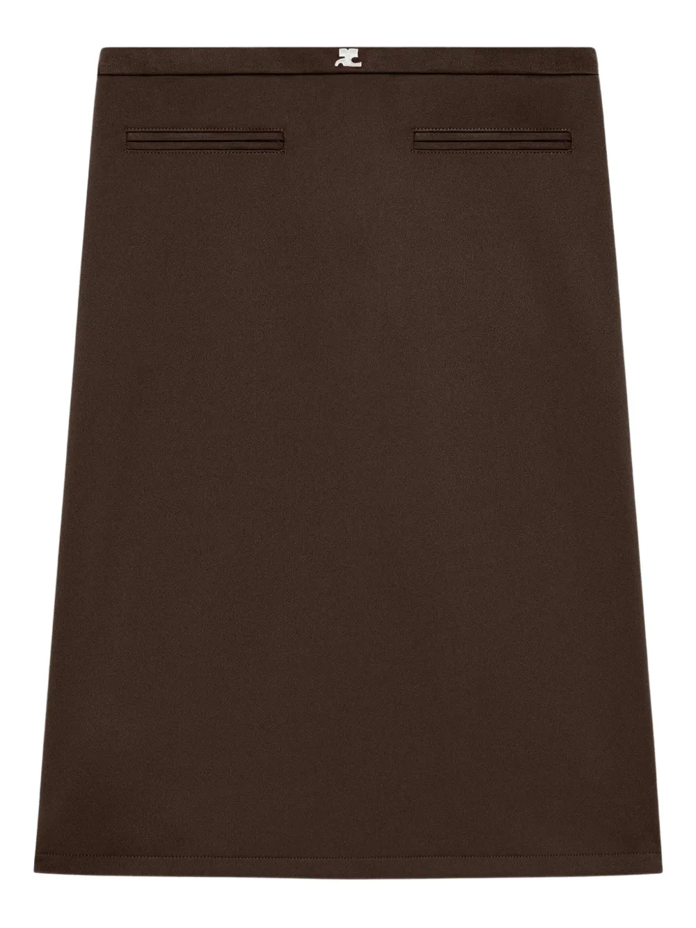 Courrèges Interlock Tracksuit Skirt In Brown
