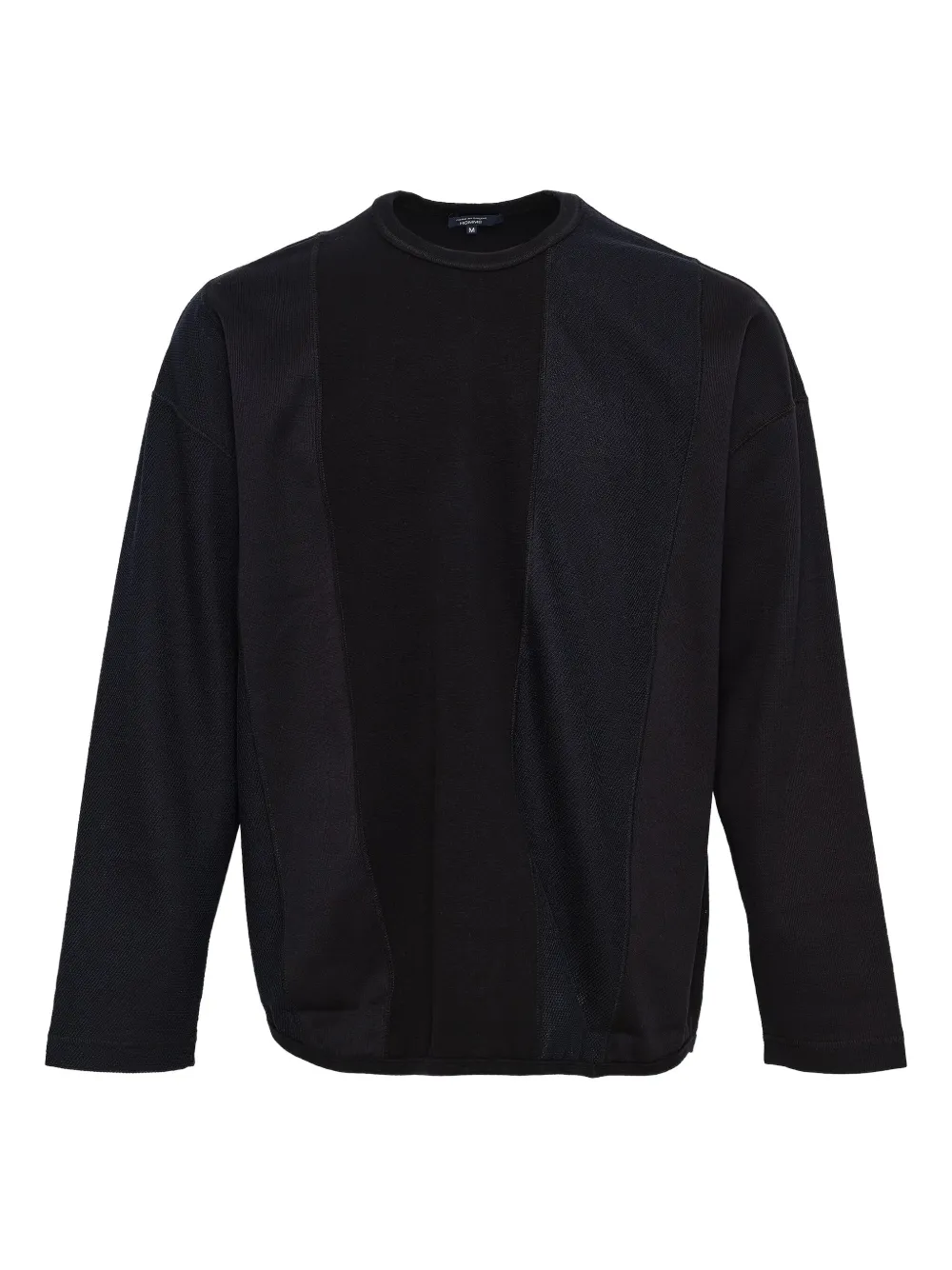 Comme des Garçons Homme rib-panel T-shirt | Black | Image 1