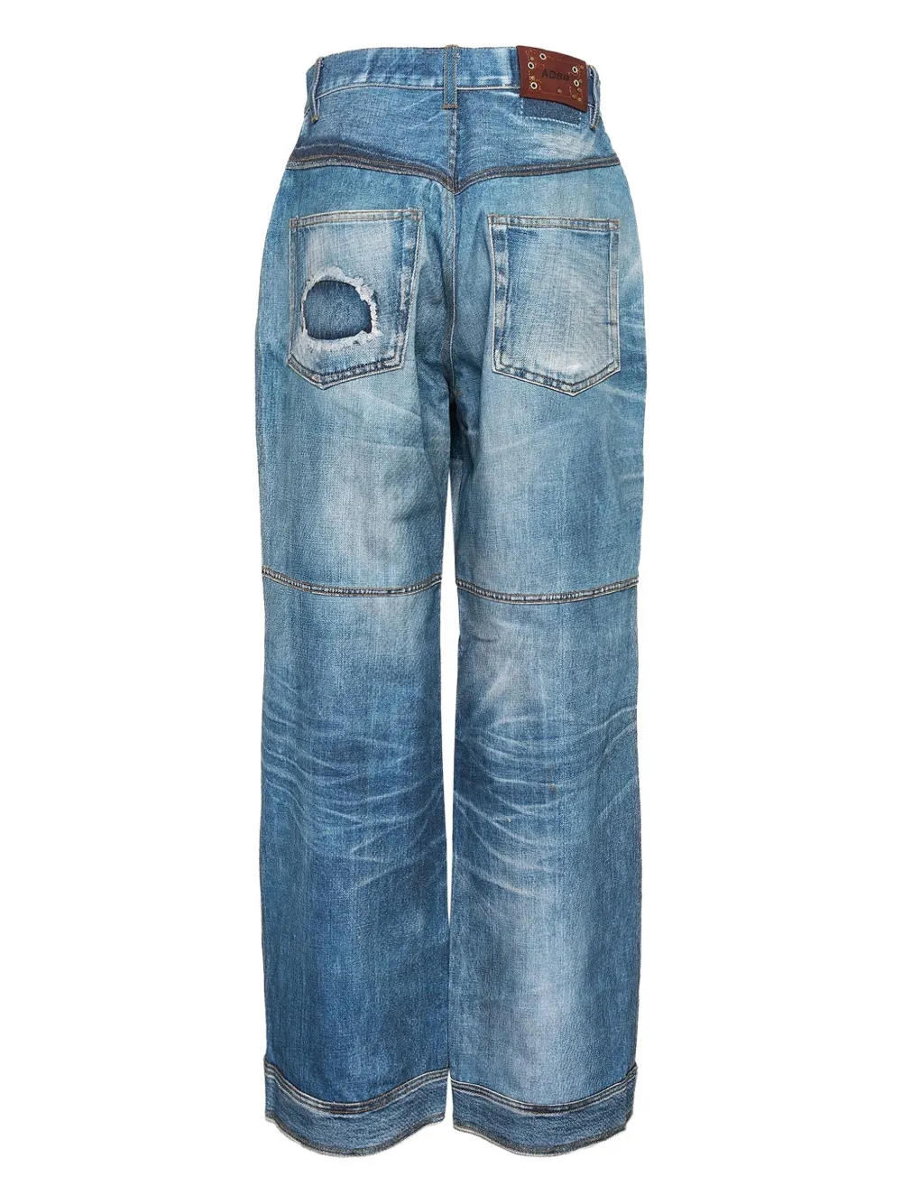 Andersson Bell Jeans met patchwork en vlakken - Blauw