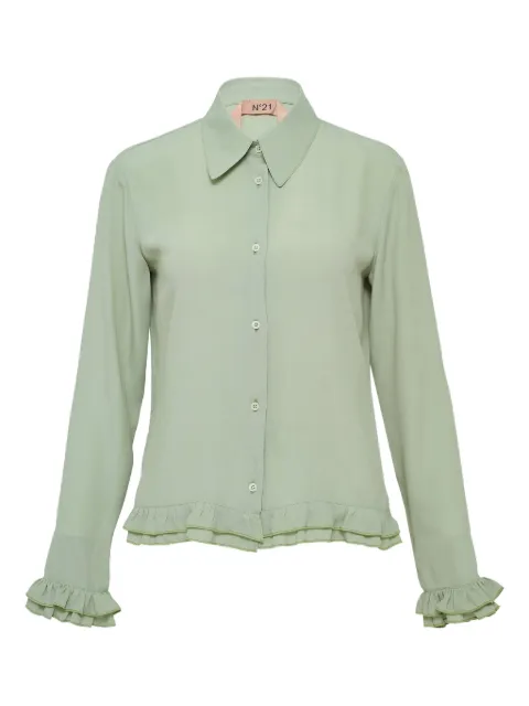 Nº21 ruffled-trim shirt
