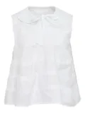 Comme des Garçons TAO Peter Pan-collar layered blouse - White
