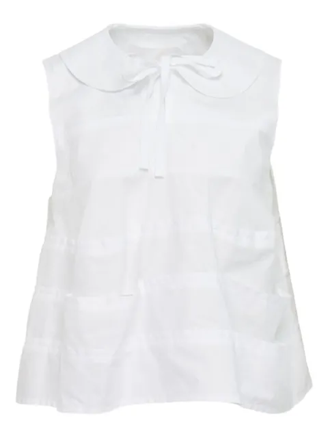 Comme des Garçons TAO Peter Pan-collar layered blouse