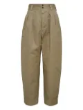 Comme des Garçons Homme pleated cotton trousers - Neutrals