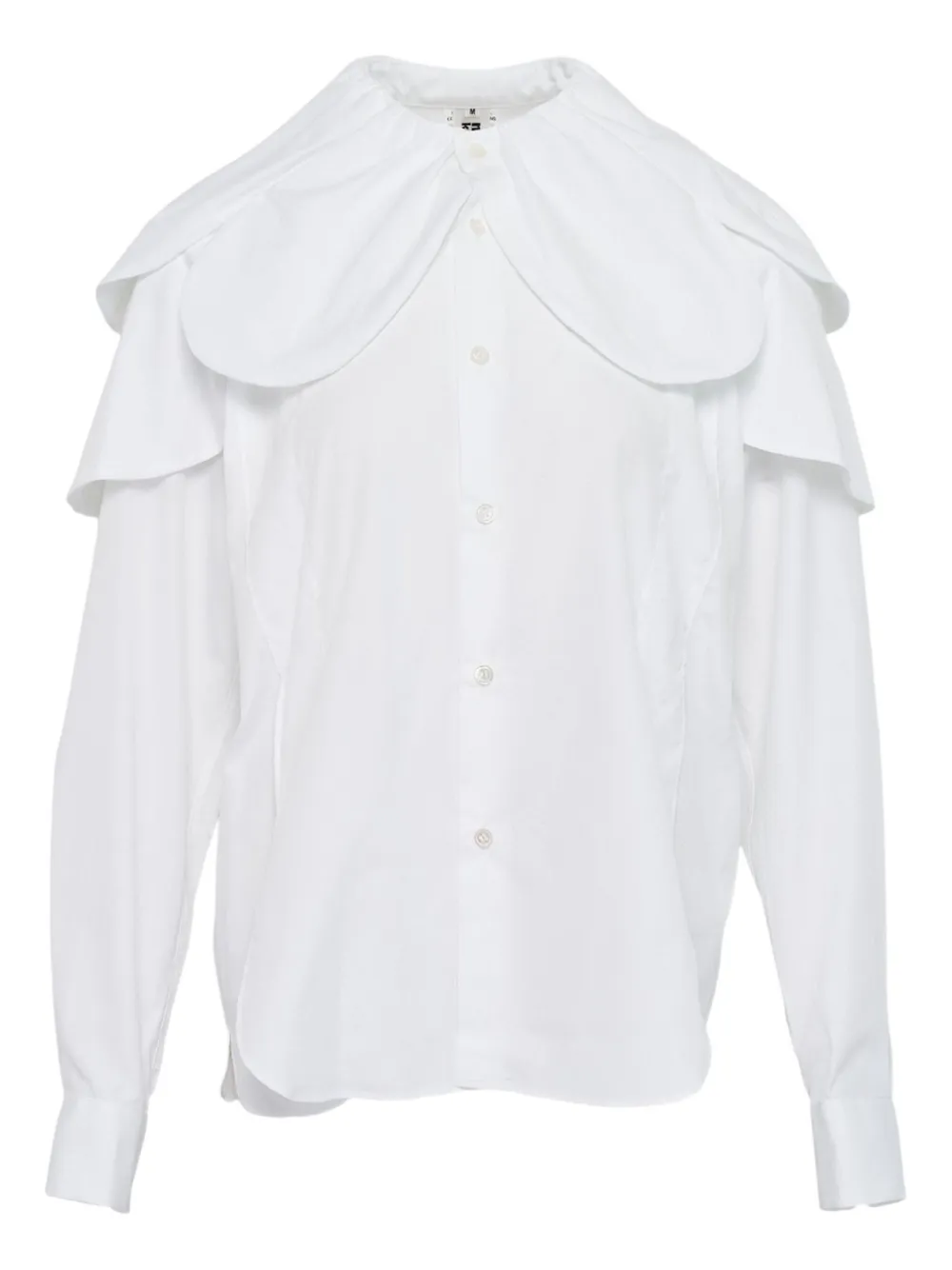 Noir Kei Ninomiya Cotton Blouse In White