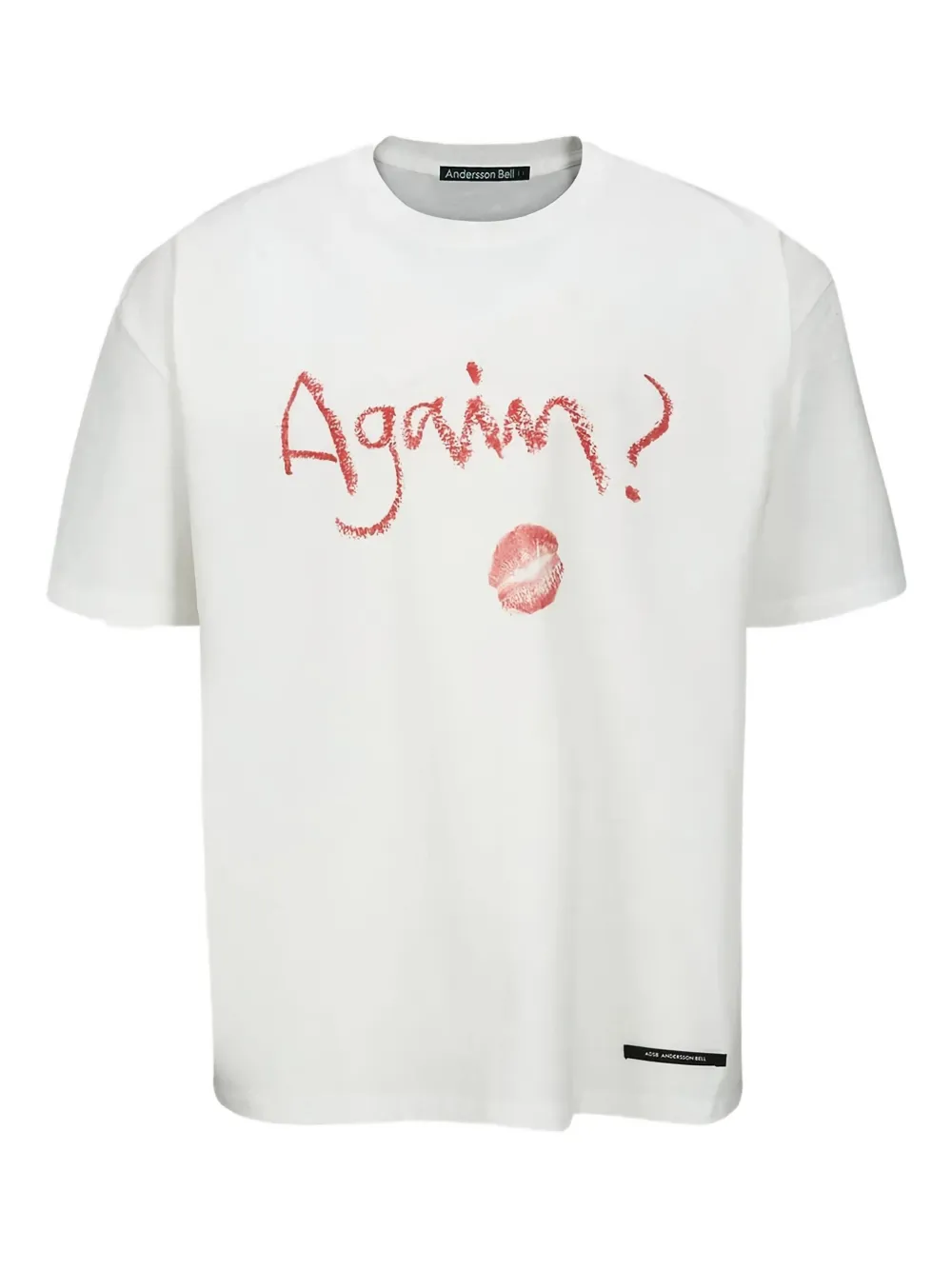 Andersson Bell playera Again con labio estampado | blanco | Image 1