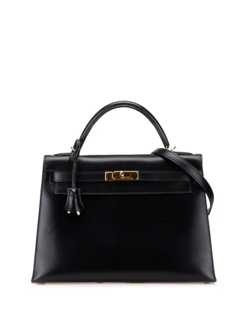 Hermès Pre-Owned bolsa satchel Kelly II Sellier 32 de piel de becerro Box 2001