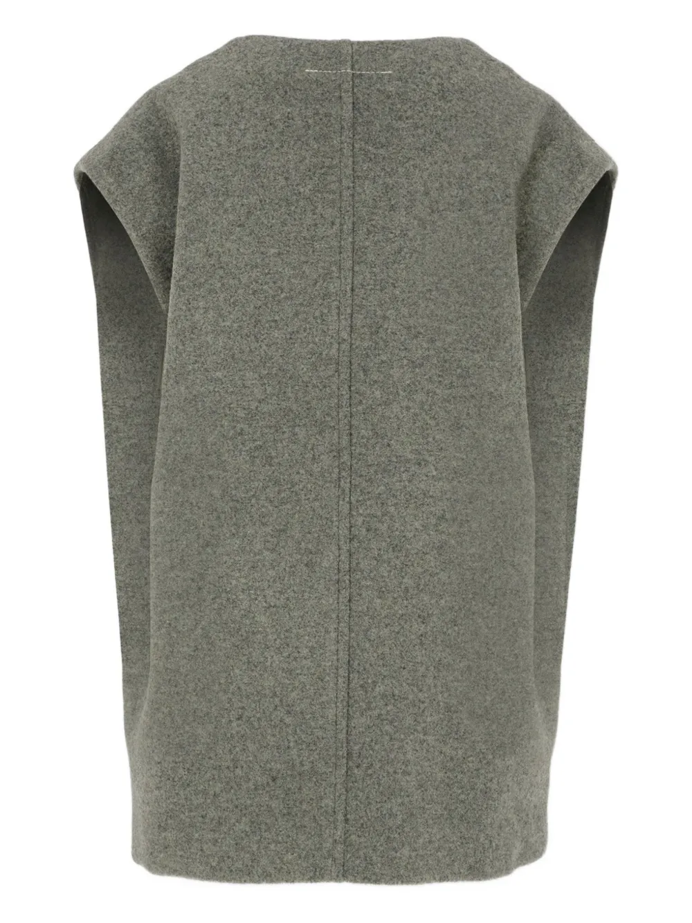 MM6 Maison Margiela Kids embroidered-logo V-neck waistcoat | Girls Waistcoats & Gilets | Image 2