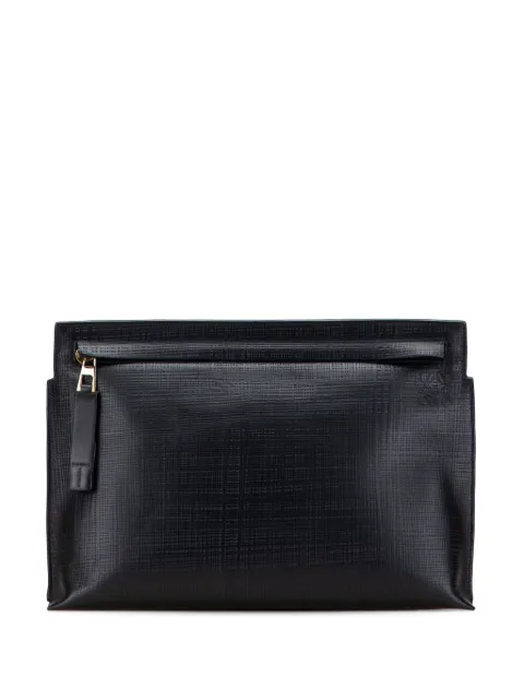 Loewe Pre-Owned شنطة كلاتش جلد بزينة T أناغرام 2016