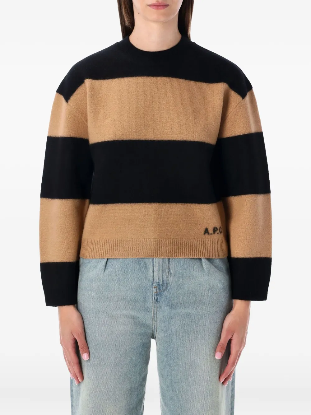A.P.C. Penny stripe knit sweater - ニュートラル A.P.C. Penny stripe knit sweater - ニュートラル