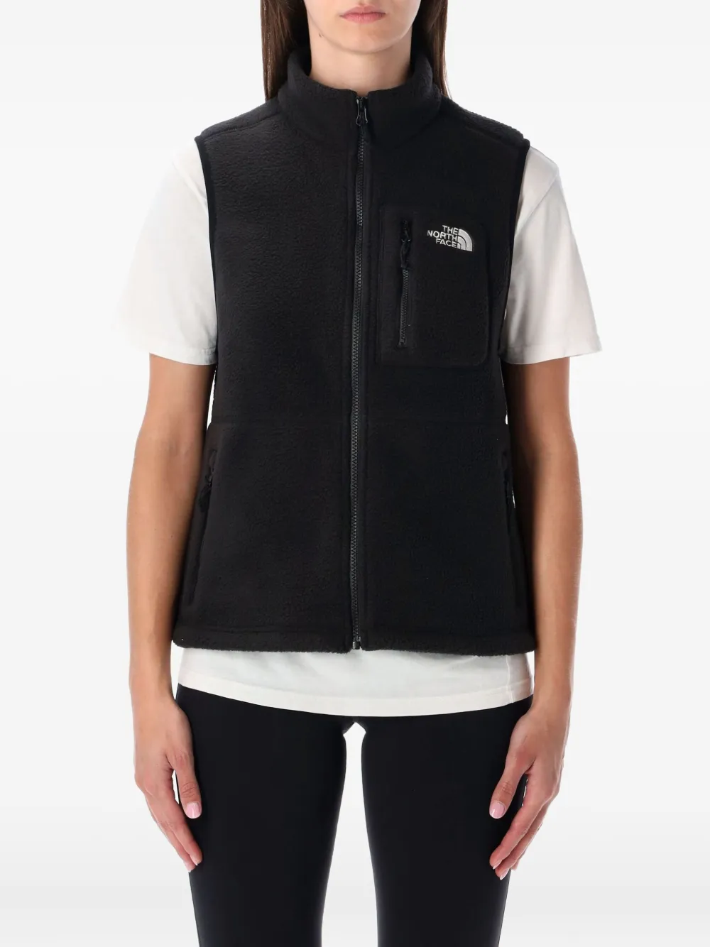 The North Face Yumiori Zip-fastening Fleece Gilet In Black