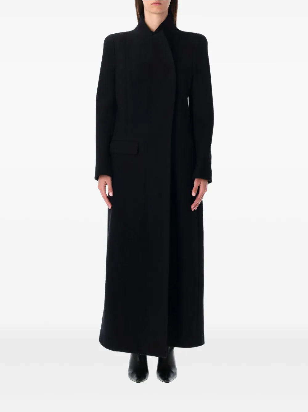 TOM FORD バージンウール コート - ブラック TOM FORD バージンウール コート - ブラック