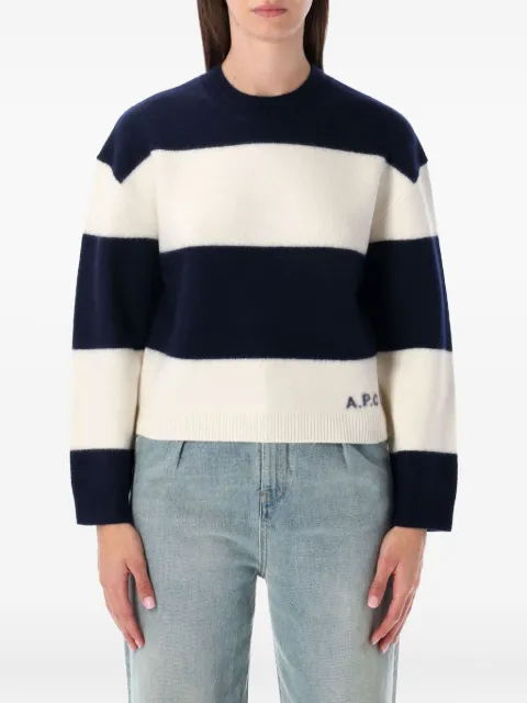 A.P.C. pull Penny en maille à rayures