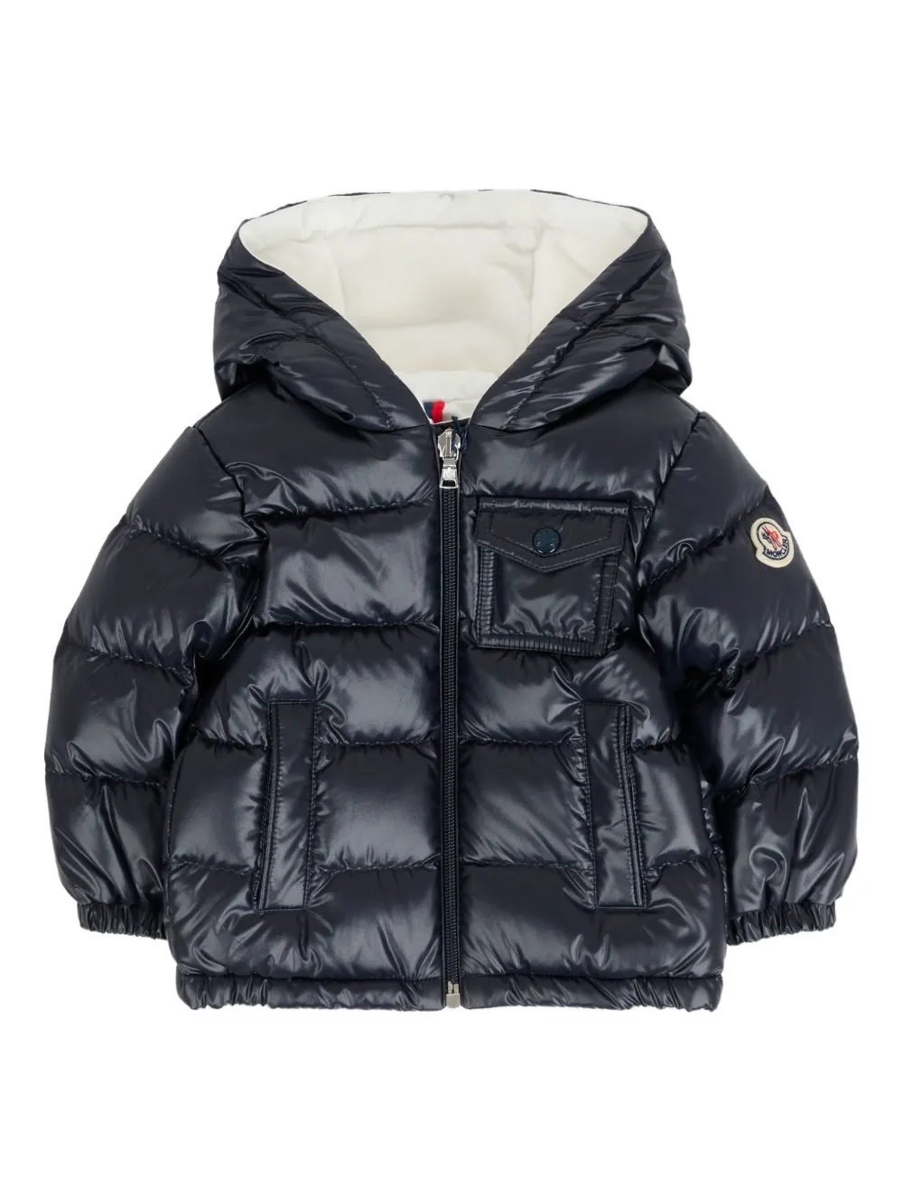 Moncler Enfant hooded quilted jacket | Blue | Image 1