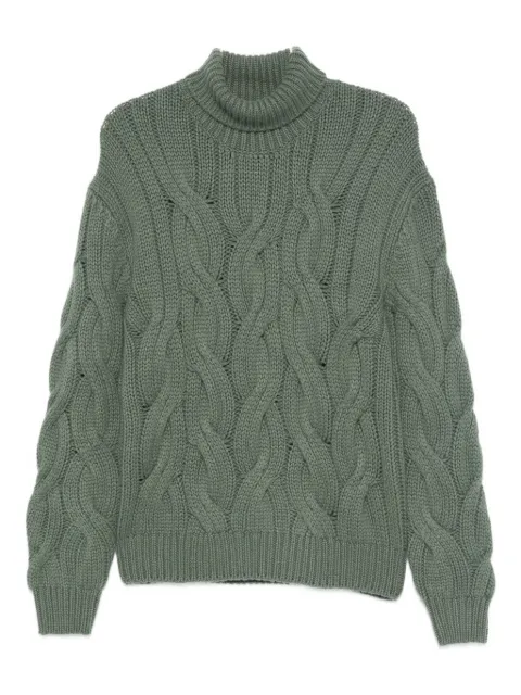 Mauro Ottaviani cable-knit turtleneck sweater