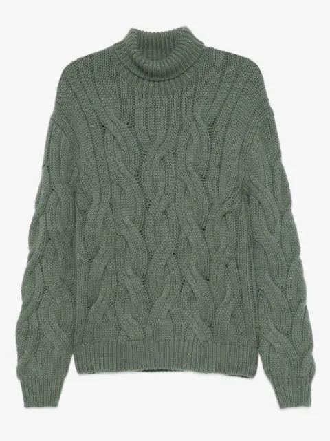Mauro Ottaviani cable-knit turtleneck sweater