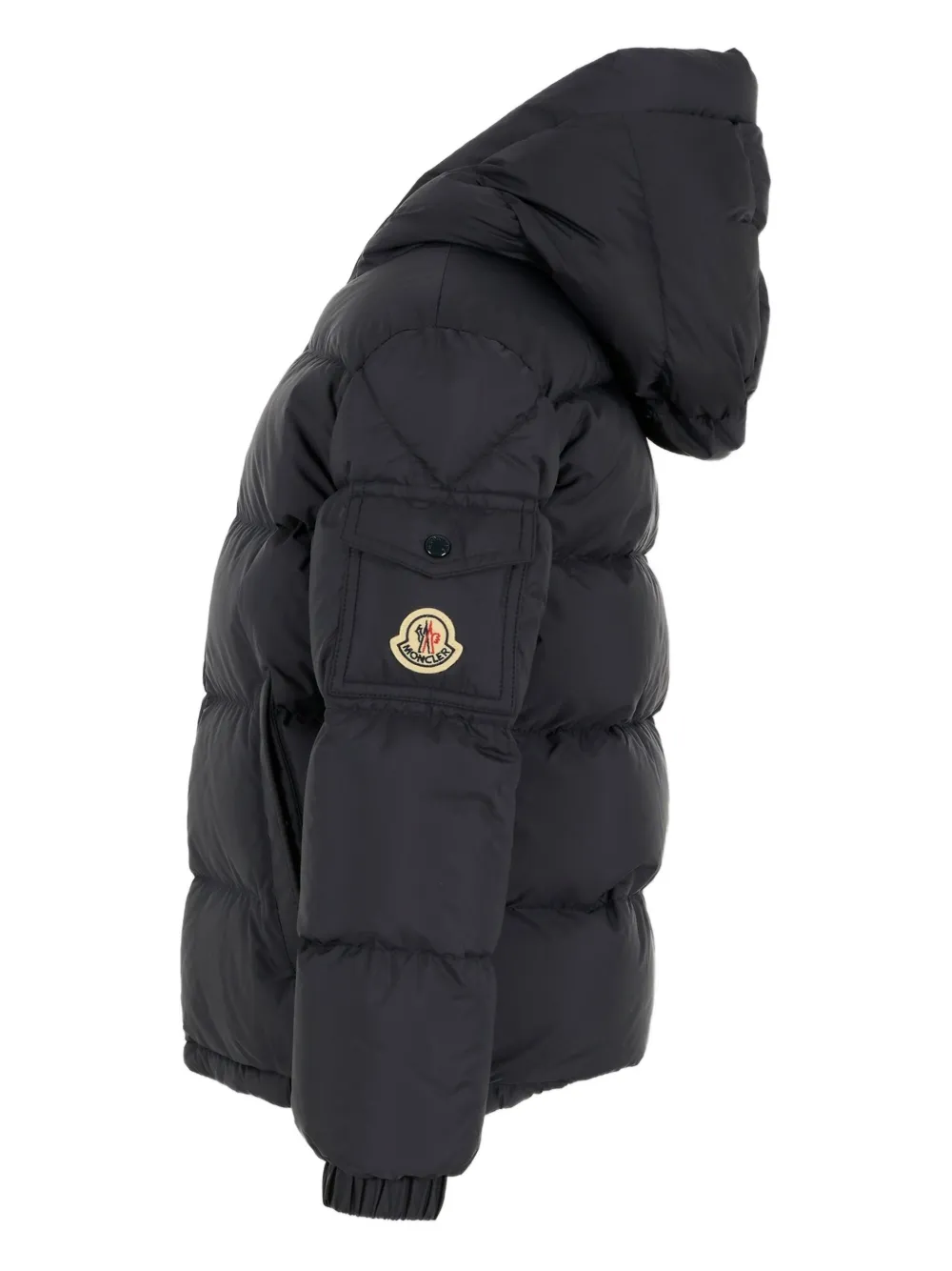 Moncler Enfant Gevoerd jack met capuchon Blauw