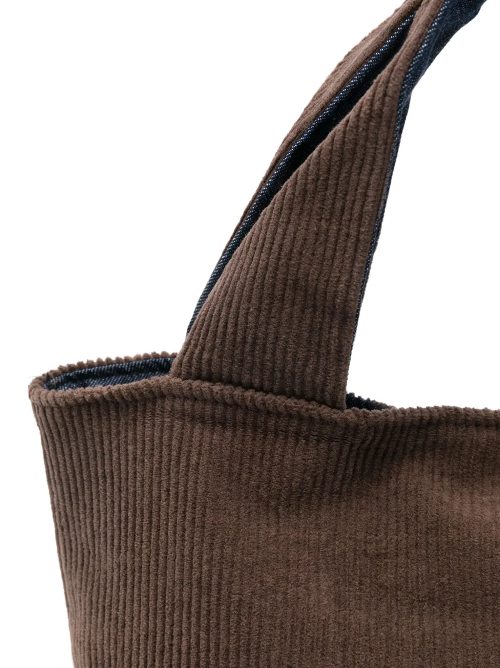 Why Ci Ribbed Corduroy Tote Bag In Brown