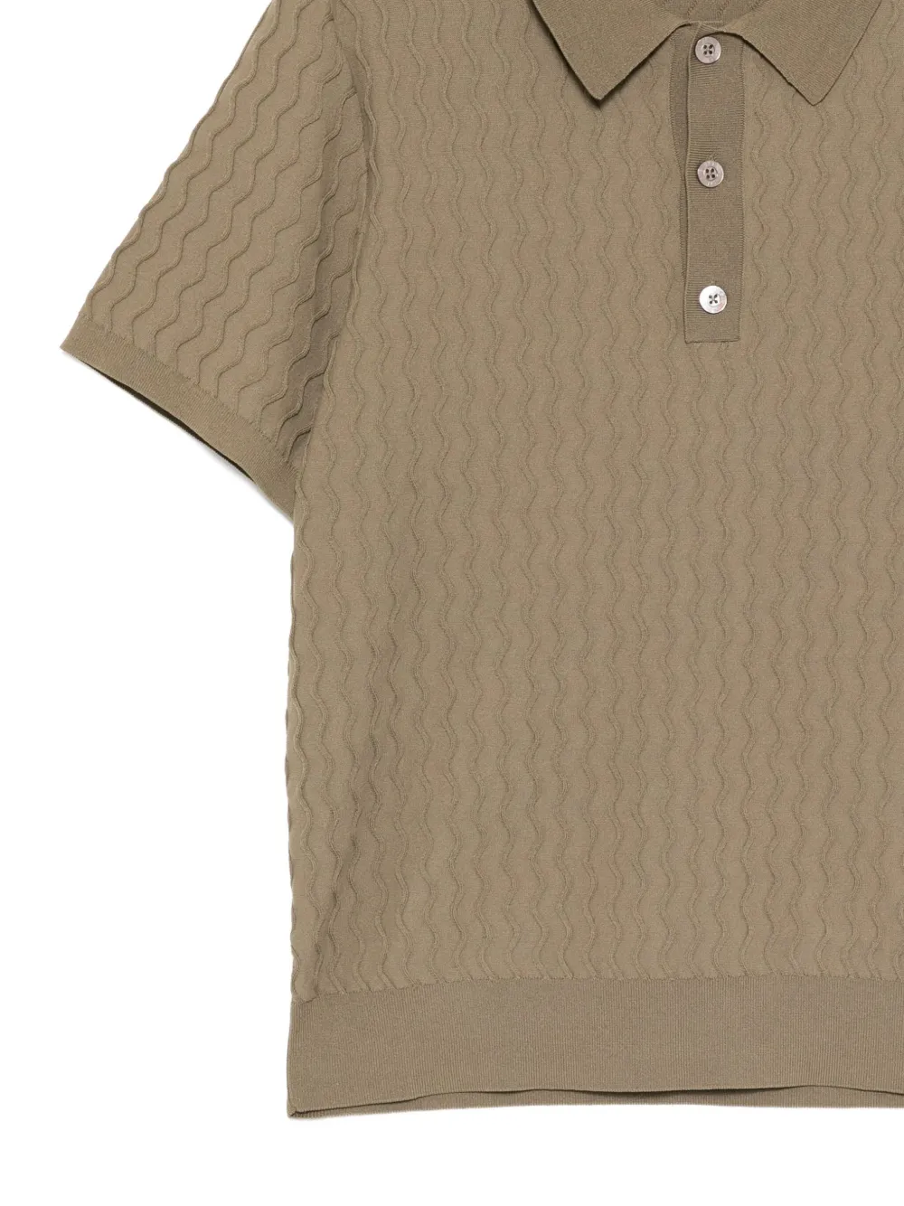 Che Swirl Geo Polo Shirt In Nude