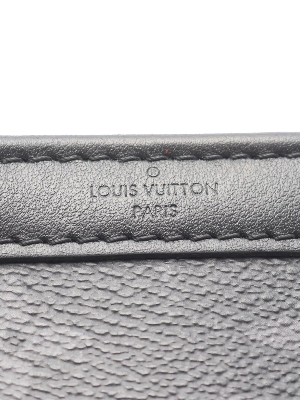 Pre-owned Louis Vuitton 2021-2025 Monogram Eclipse Gaston Wearable Wallet Crossbody Bag In Black