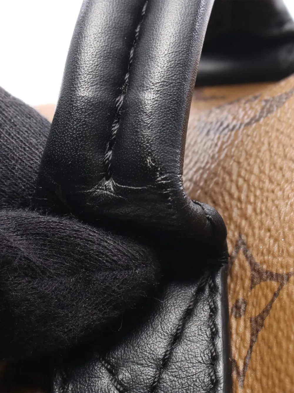 Pre-owned Louis Vuitton 2017 Monogram Reverse Mini Palm Springs Backpack In Brown