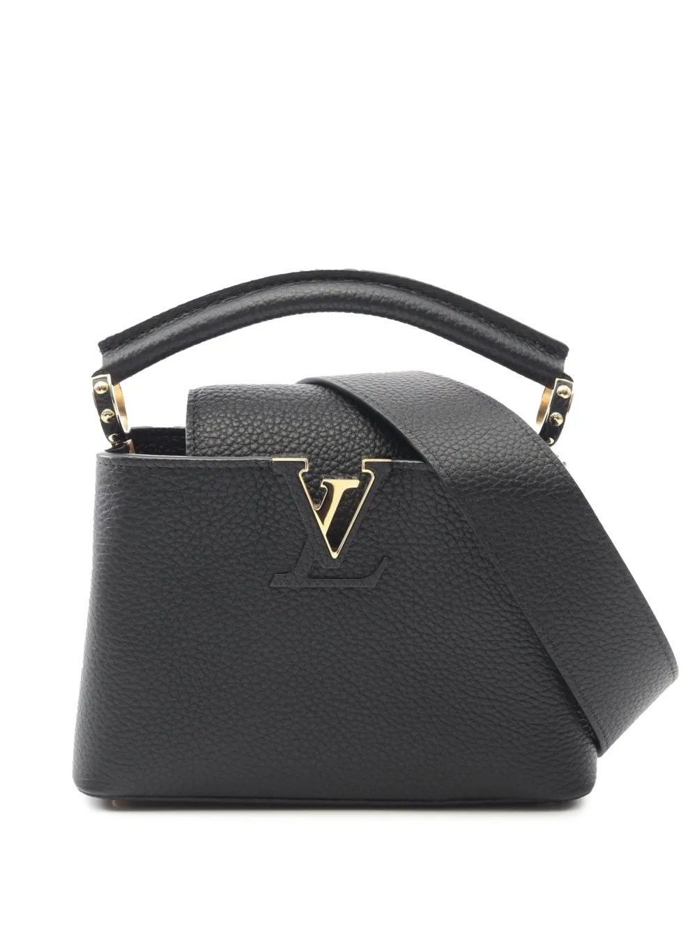 Louis Vuitton Pre-Owned 2021-2025 Taurillon Mini Capucines satchel | Black | Image 1