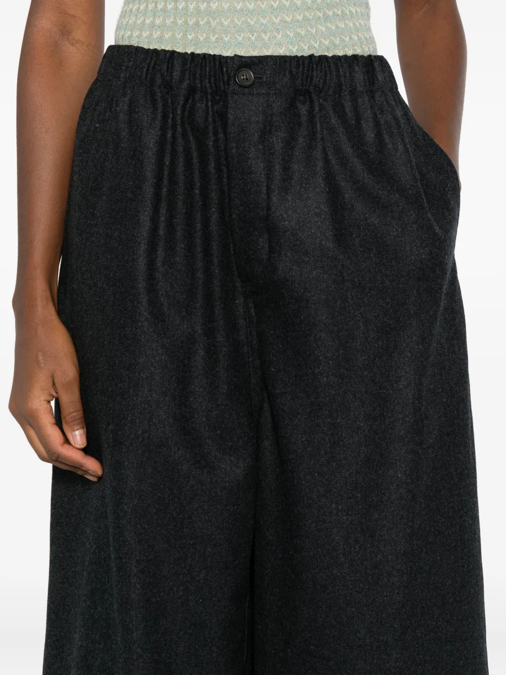 Sofie D'hoore Broek met elastische taille Zwart